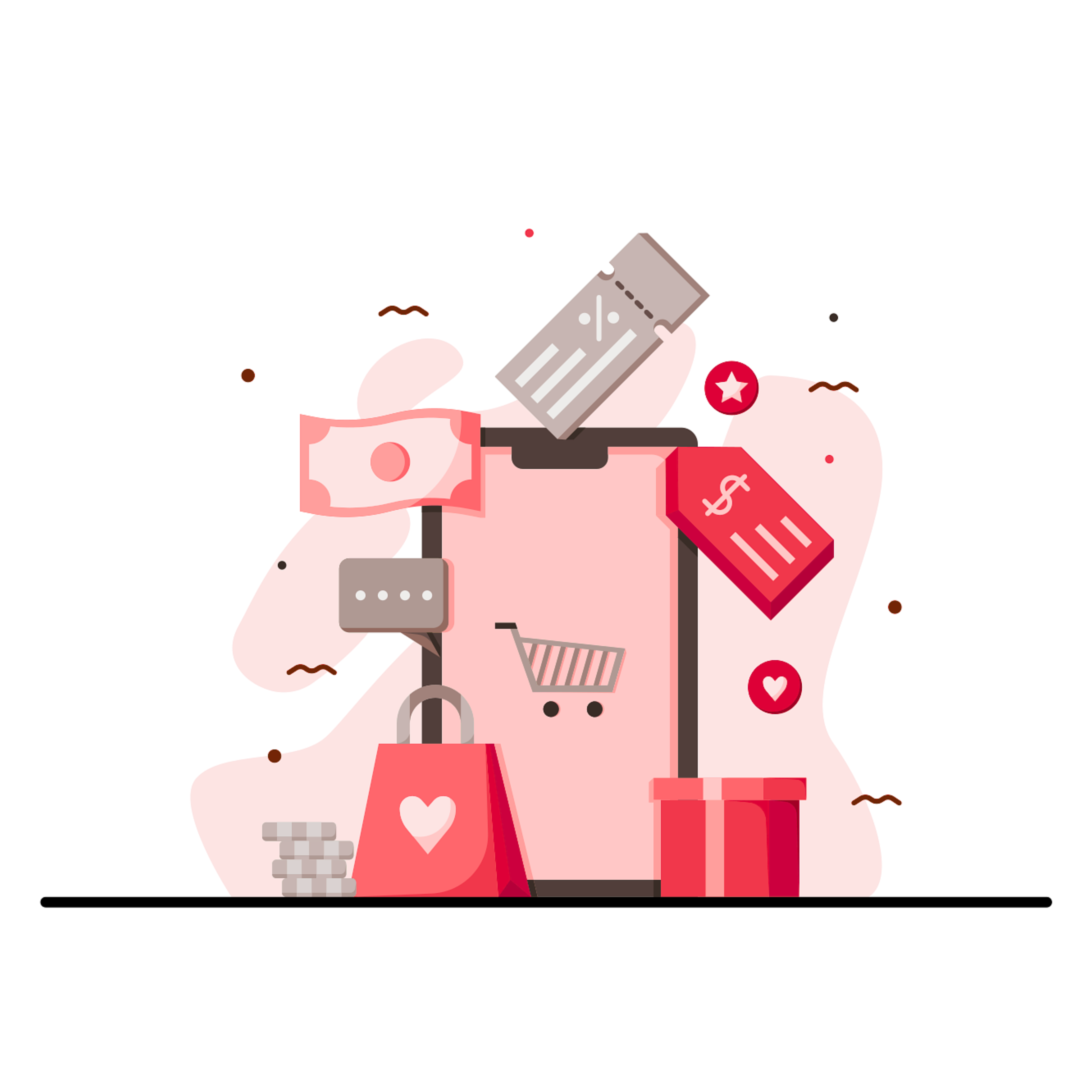 Vendor too illustration